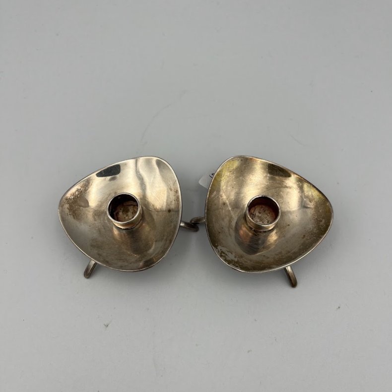 Vintage Atla S�lvplet Kertestager 