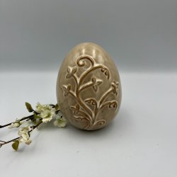 Keramiske P�ske�g med Blomstermotiv � 2 Stk.