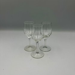 3 elegante snapsglas
