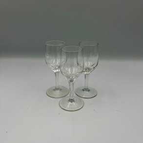 3 elegante snapsglas