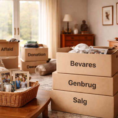 T&oslash;mning af d&oslash;dsbo